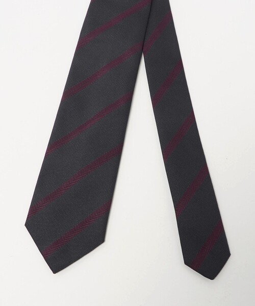 FRANCO BASSI（フランコバッシ）の「＜FRANCO BASSI＞レジメンタル ネクタイ 2（ネクタイ・メンズ・ターコイズブルー系/ダークグレー・FREE）」の5枚目の写真