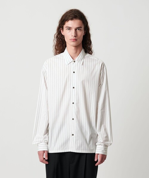 MONKEY TIME(モンキータイム)の「コットン クロップド シャツ(シャツ/ブラウス・メンズ・その他1/ホワイト/ロイヤルブルー・XL/L/M/S)」の6枚目の写真