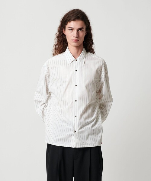 MONKEY TIME(モンキータイム)の「コットン クロップド シャツ(シャツ/ブラウス・メンズ・その他1/ホワイト/ロイヤルブルー・XL/L/M/S)」の7枚目の写真