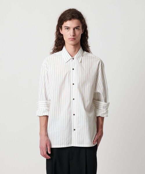 MONKEY TIME(モンキータイム)の「コットン クロップド シャツ(シャツ/ブラウス・メンズ・その他1/ホワイト/ロイヤルブルー・XL/L/M/S)」の10枚目の写真