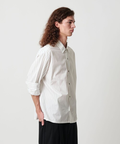 MONKEY TIME(モンキータイム)の「コットン クロップド シャツ(シャツ/ブラウス・メンズ・その他1/ホワイト/ロイヤルブルー・XL/L/M/S)」の11枚目の写真