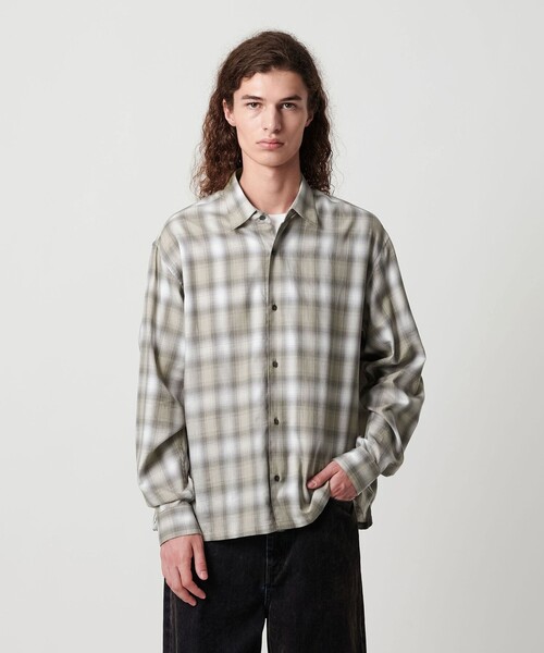 MONKEY TIME(モンキータイム)の「コットン クロップド シャツ(シャツ/ブラウス・メンズ・その他1/ホワイト/ロイヤルブルー・XL/L/M/S)」の14枚目の写真