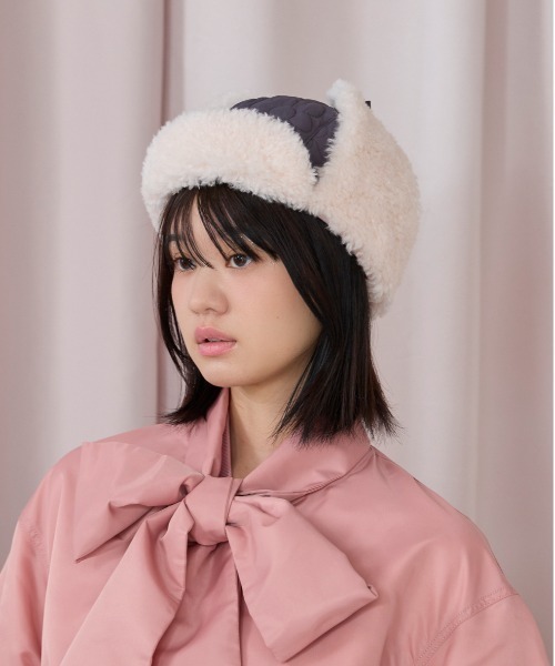 kaorinomori(カオリノモリ)の「kaorinomori フィフィパイロット / カオリノモリ(ハット・レディース・ライトブルー/ホワイト/ダークグレー・M/57.5cm)」の11枚目の写真