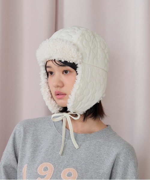 kaorinomori(カオリノモリ)の「kaorinomori フィフィパイロット / カオリノモリ(ハット・レディース・ライトブルー/ホワイト/ダークグレー・M/57.5cm)」の5枚目の写真
