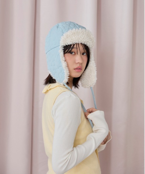 kaorinomori(カオリノモリ)の「kaorinomori フィフィパイロット / カオリノモリ(ハット・レディース・ライトブルー/ホワイト/ダークグレー・M/57.5cm)」の22枚目の写真