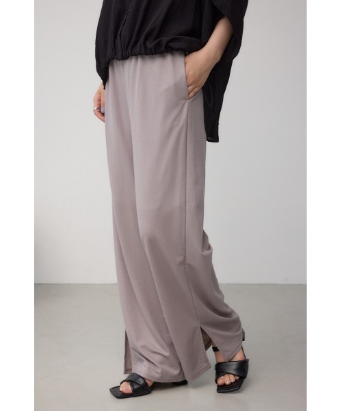 AZUL by moussy(アズールバイマウジー)の「【UVカット、速乾、接触冷感】ひんやり♪C/T冷感イージーパンツ ワイドパンツ 春服 夏服 秋服 総柄 体系カバー リラックス(スラックス・レディース・ブラック/ブラック系その他/ライトグレー・SMALL/MEDIUM)」の14枚目の写真
