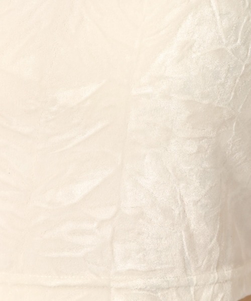 LOWRYS FARM(ローリーズファーム)の「ベロアバンドゥ 579415(キャミソール・レディース・アイボリー/ブラック・FREE)」の10枚目の写真