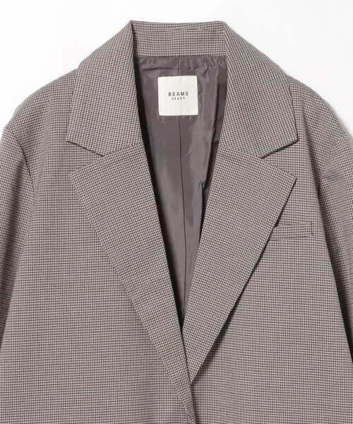 BEAMS F　21AWモデル　テーラードジャケット　チェック柄　46サイズ BEAMS F ジャケット テーラードジャケット LOVAT ウール ガン