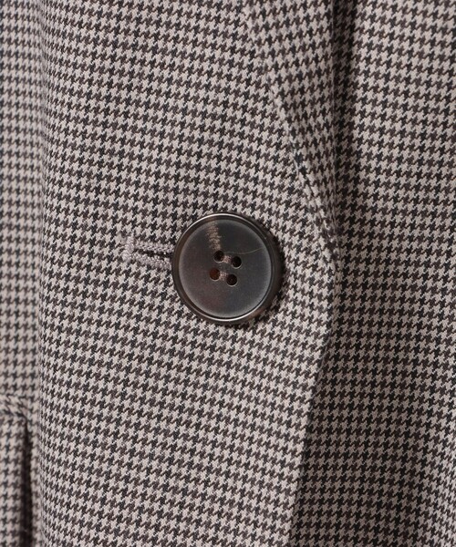 BEAMS Fテーラードジャケット チェック柄 BEAMS F ジャケット テーラードジャケット LOVAT ウール ガン