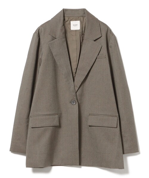 JUNMIKAMI チェック柄 テーラードジャケット ホームアイホーム チェック柄 テーラードジャケット メンズ