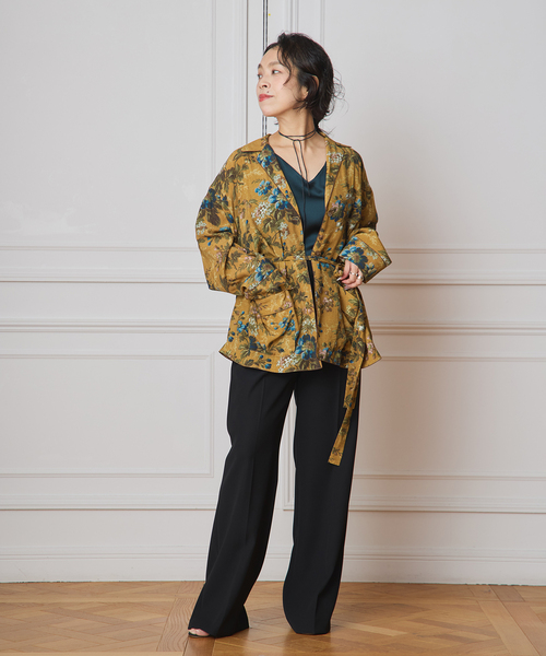 IENA LA BOUCLE（イエナラブークル）の「IENA LA BOUCLE Vintageプリントシャツジャケット（その他アウター・レディース・ブラウン・FREE）」の2枚目の写真