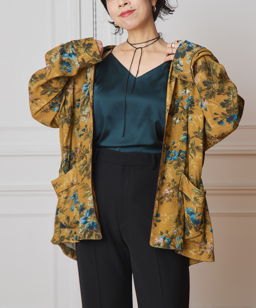 IENA LA BOUCLE（イエナラブークル）の「IENA LA BOUCLE Vintageプリントシャツジャケット（その他アウター・レディース・ブラウン・FREE）」の3枚目の写真