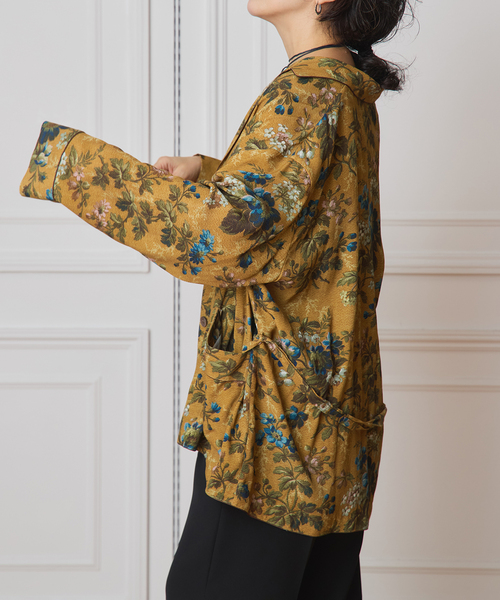 IENA LA BOUCLE（イエナラブークル）の「IENA LA BOUCLE Vintageプリントシャツジャケット（その他アウター・レディース・ブラウン・FREE）」の4枚目の写真