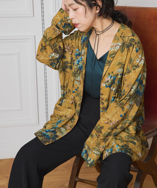 IENA LA BOUCLE（イエナラブークル）の「IENA LA BOUCLE Vintageプリントシャツジャケット（その他アウター・レディース・ブラウン・FREE）」の6枚目の写真