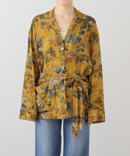 IENA LA BOUCLE（イエナラブークル）の「IENA LA BOUCLE Vintageプリントシャツジャケット（その他アウター・レディース・ブラウン・FREE）」の10枚目の写真