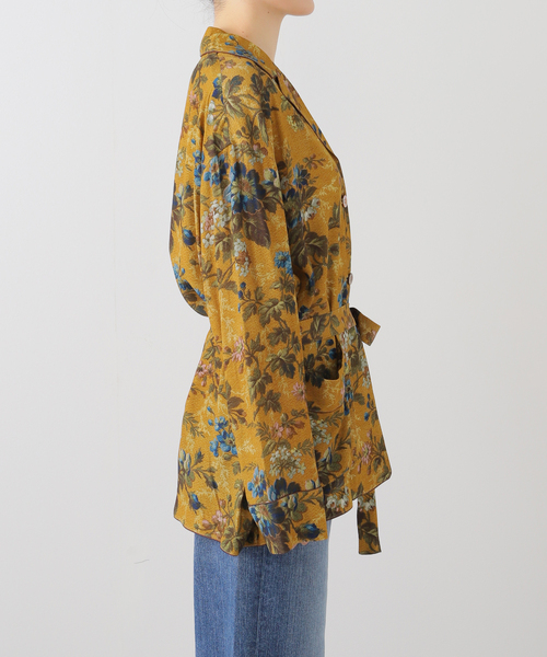 IENA LA BOUCLE（イエナラブークル）の「IENA LA BOUCLE Vintageプリントシャツジャケット（その他アウター・レディース・ブラウン・FREE）」の15枚目の写真