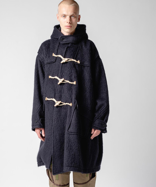 yoshiokubo(VIN{)yoshiokubo VIN{ / SHAGGY TWIST DUFFLE COAT VM[cCXg_btR[g / YKF25512(_btR[g)