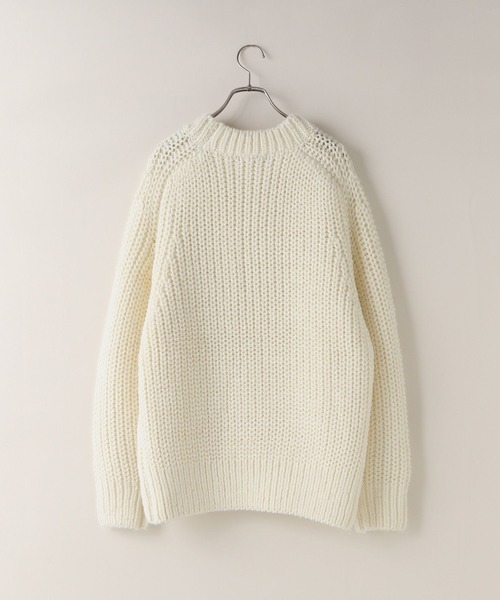 LOWRYS FARM（ローリーズファーム）の「【LFM(U)】アゼオーバーニット　 571343（ニット/セーター・メンズ・ブルー/ブラック/ブラウン/ホワイト・MEDIUM/LARGE）」の5枚目の写真