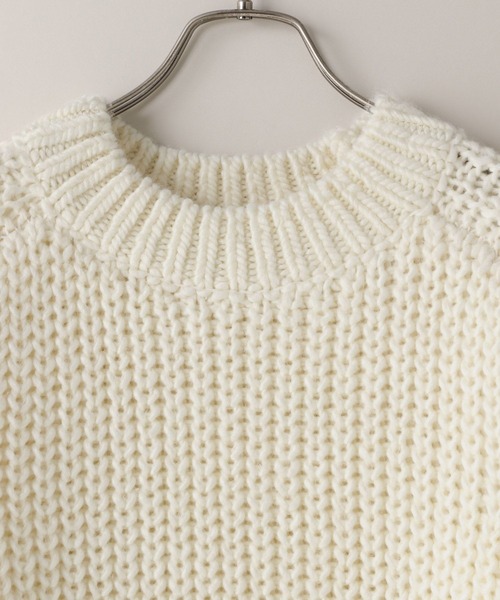 LOWRYS FARM（ローリーズファーム）の「【LFM(U)】アゼオーバーニット　 571343（ニット/セーター・メンズ・ブルー/ブラック/ブラウン/ホワイト・MEDIUM/LARGE）」の6枚目の写真