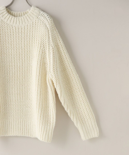 LOWRYS FARM（ローリーズファーム）の「【LFM(U)】アゼオーバーニット　 571343（ニット/セーター・メンズ・ブルー/ブラック/ブラウン/ホワイト・MEDIUM/LARGE）」の8枚目の写真