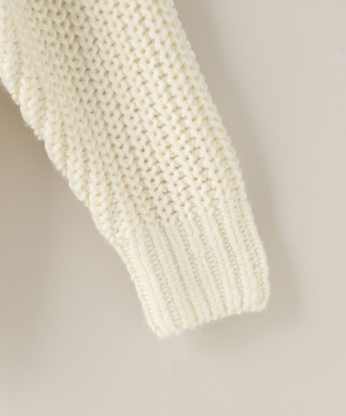 LOWRYS FARM（ローリーズファーム）の「【LFM(U)】アゼオーバーニット　 571343（ニット/セーター・メンズ・ブルー/ブラック/ブラウン/ホワイト・MEDIUM/LARGE）」の9枚目の写真