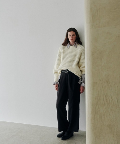 LOWRYS FARM（ローリーズファーム）の「【LFM(U)】アゼオーバーニット　 571343（ニット/セーター・メンズ・ブルー/ブラック/ブラウン/ホワイト・MEDIUM/LARGE）」の17枚目の写真