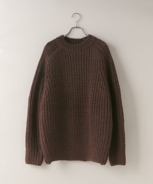 LOWRYS FARM（ローリーズファーム）の「【LFM(U)】アゼオーバーニット　 571343（ニット/セーター・メンズ・ブルー/ブラック/ブラウン/ホワイト・MEDIUM/LARGE）」の16枚目の写真