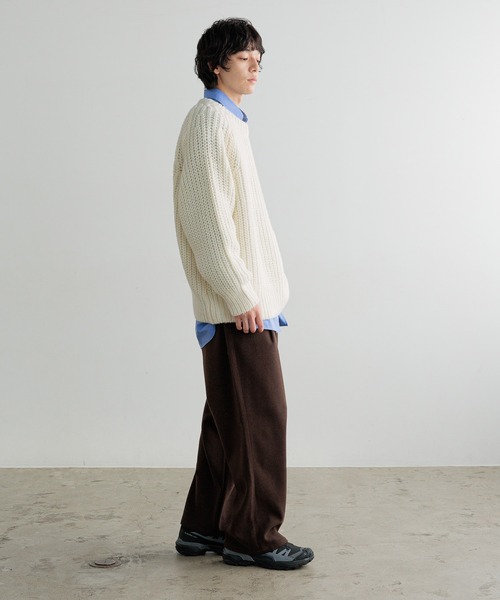 LOWRYS FARM（ローリーズファーム）の「【LFM(U)】アゼオーバーニット　 571343（ニット/セーター・メンズ・ブルー/ブラック/ブラウン/ホワイト・MEDIUM/LARGE）」の20枚目の写真