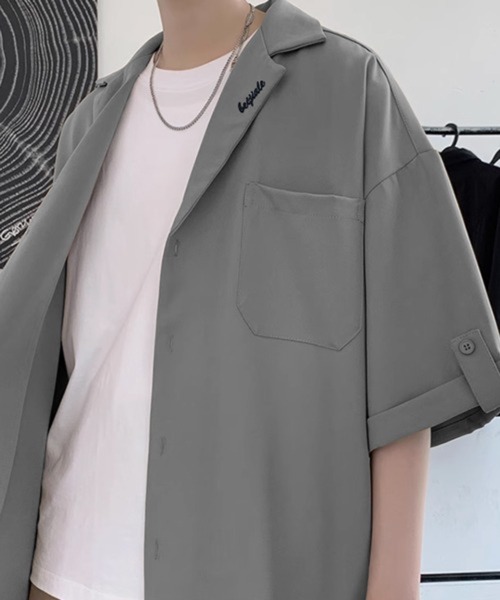 CERCA（チェルカ）の「【NOWLE】リラックスフィット オープンカラー 半袖シャツ＆ハーフパンツ サマー セットアップ（セットアップ・メンズ・ブラック/グレー・MEDIUM/LARGE）」の19枚目の写真