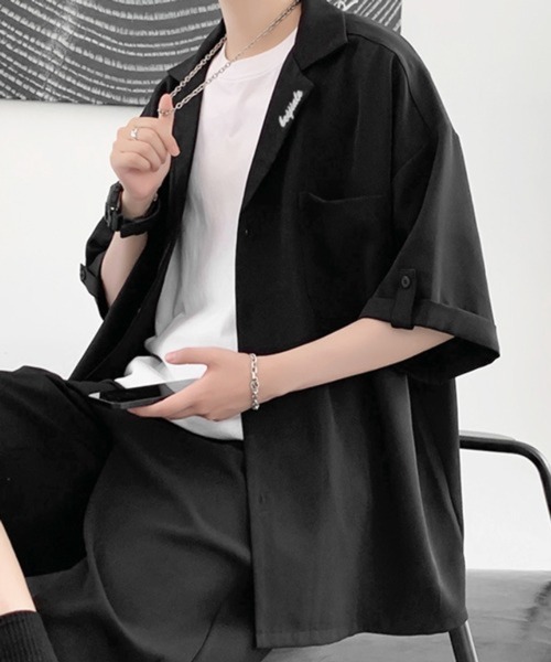 CERCA（チェルカ）の「【NOWLE】リラックスフィット オープンカラー 半袖シャツ＆ハーフパンツ サマー セットアップ（セットアップ・メンズ・ブラック/グレー・MEDIUM/LARGE）」の18枚目の写真