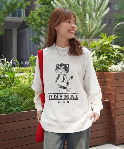 tシャツ 「ANYMAL」レイヤードロンT レディース メンズ ANYMAL】レイヤードロンT（Tシャツ/カットソー）｜CPCM