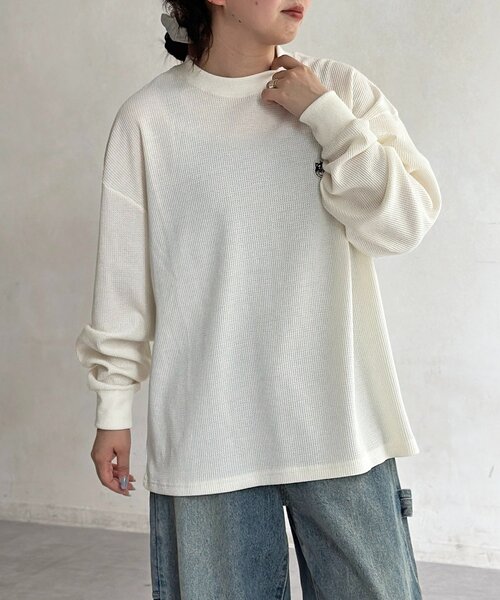 CPCM(シーピーシーエム)の「【ANYMAL】レイヤードロンT(Tシャツ/カットソー・メンズ・ネイビー/グレー/ブラック/オレンジ・SMALL/MEDIUM/LARGE)」の6枚目の写真