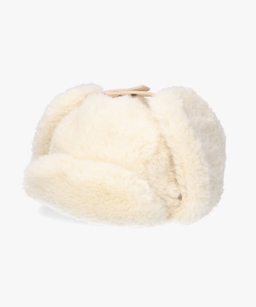OVERRIDE（オーバーライド）の「OVERRIDE  MINI FUR TRAPPER SGP / オーバーライド（ハット・レディース・ホワイト/ピンク/ベージュ・57~59cm）」の12枚目の写真
