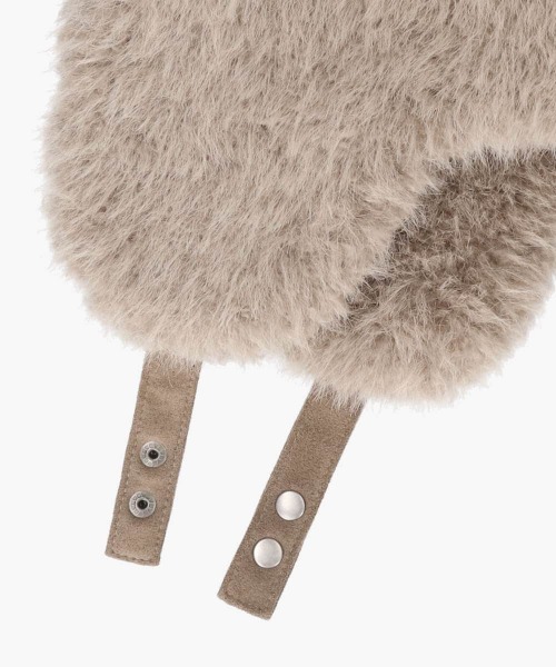 OVERRIDE（オーバーライド）の「OVERRIDE  MINI FUR TRAPPER SGP / オーバーライド（ハット・レディース・ホワイト/ピンク/ベージュ・57~59cm）」の22枚目の写真