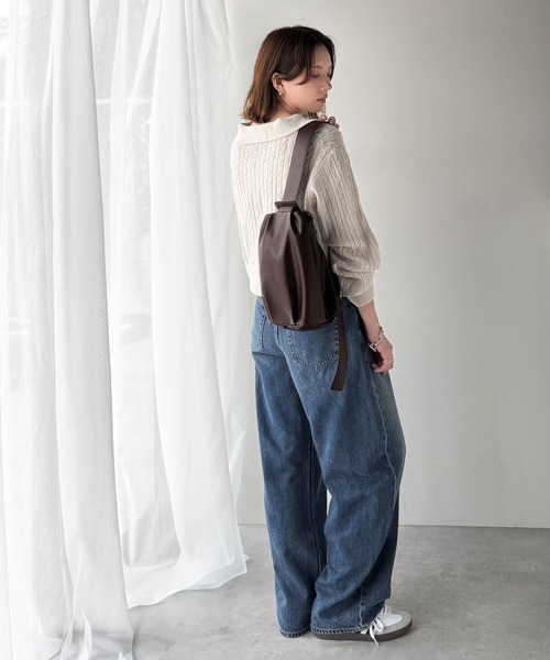 classicalelf(クラシカルエルフ)の「品見え!コーデに合わせて表情が変わる。マルチウェイソフトフェイクレザーショルダーバッグ(ショルダーバッグ・レディース・ベージュ系/ブラック/ブラウン・ONE SIZE)」の12枚目の写真