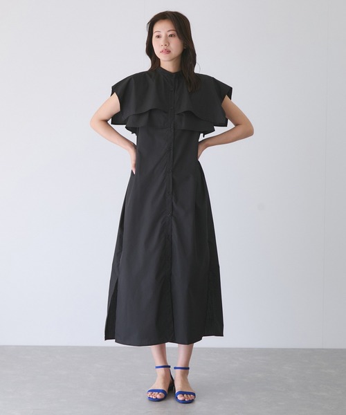 Jayro（ジャイロ）の「ダブルヨークワンピース（ワンピース・レディース・ホワイト系その他/ネイビー/ブラック・M）」の10枚目の写真