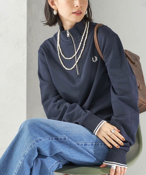 FRED PERRY: M3574 HALF ZIP SHIRT（スウェット）｜FRED PERRY
