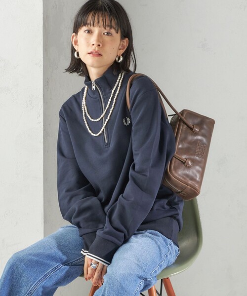FRED PERRY: M3574 HALF ZIP SHIRT（スウェット）｜FRED PERRY