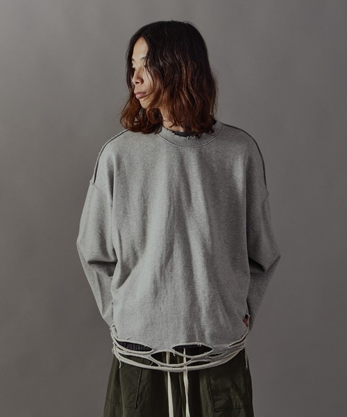 Yuzupanさま★DIESEL ダメージ加工 カッティング スウェット Yuzupanさま☆DIESEL ダメージ加工 カッティング スウェット