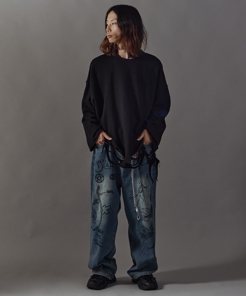 Distressed sweatshirt/ダメージ加工スウェット（スウェット