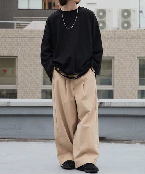 セール】Distressed sweatshirt/ダメージ加工スウェット（スウェット