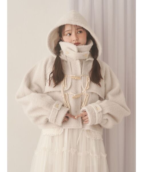 OneMall provides ZOZO products: milk shaggy Duffle Coat | ZOZOTOWN