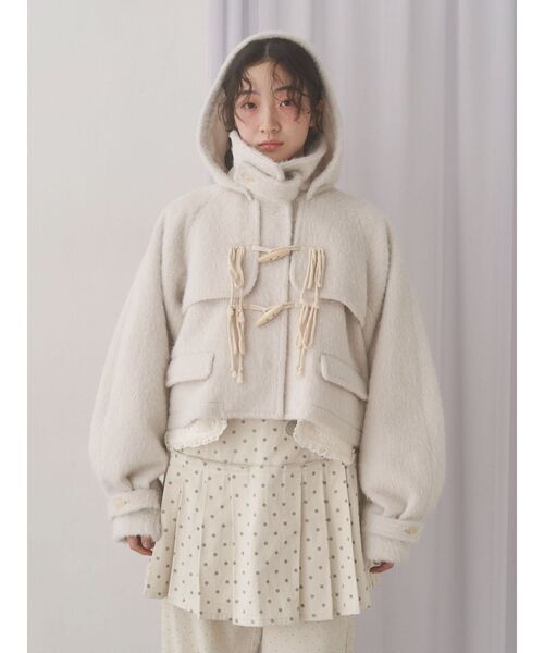 merry jenny ミルキーシャギーダッフルコート merry jenny ミルキーシャギーダッフルコート - メルカリ