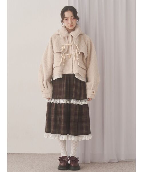 milk shaggy Duffle Coat（ダッフルコート）｜merry jenny（メリー