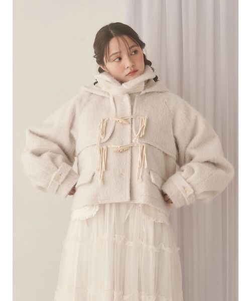 セール】milk shaggy Duffle Coat（ダッフルコート）｜merry jenny