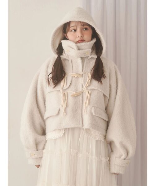 セール】milk shaggy Duffle Coat（ダッフルコート）｜merry jenny