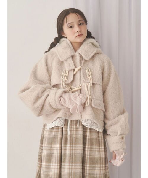 milk shaggy Duffle Coat（ダッフルコート）｜merry jenny（メリー