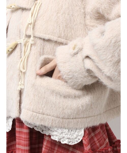 merry jenny(メリージェニー)の「milk shaggy Duffle Coat(ダッフルコート・レディース・オフホワイト/ピンク/ミント・FREE)」の20枚目の写真