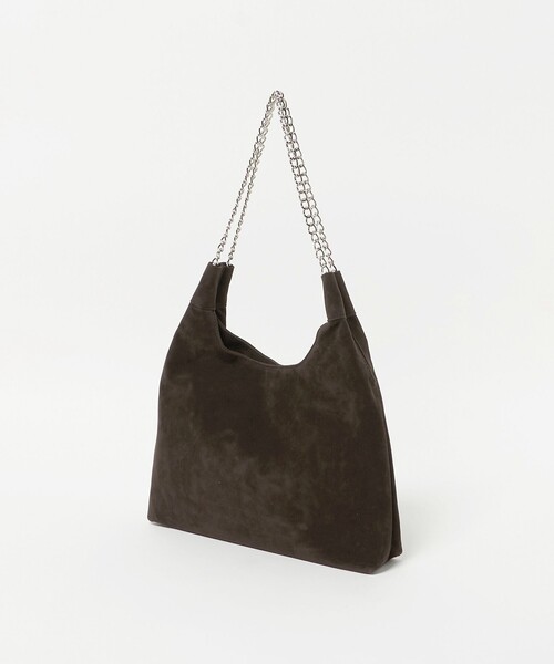 BEAUTY&YOUTH UNITED ARROWS（ビューティーアンドユースユナイテッドアローズ）の「スエードライク チェーン ショルダーバッグ（ショルダーバッグ・レディース・ベージュ/ダークブラウン・FREE）」の3枚目の写真