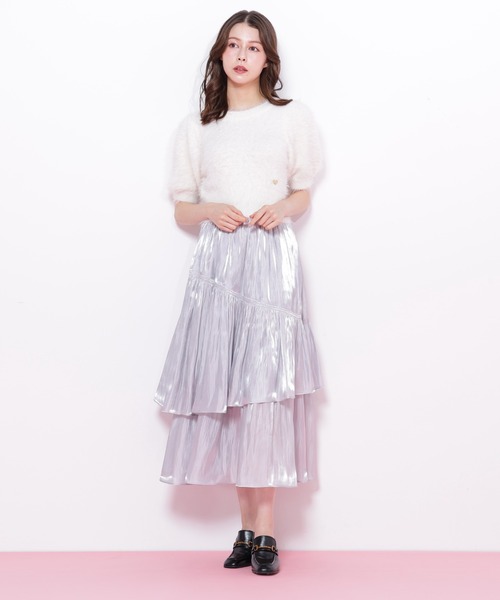 JILL by JILL STUART(ジルバイジルスチュアート)の「◇ハートプレート付きフェザーニット(ニット/セーター・レディース・ピンク/グリーン/ブラウン/ホワイト・FREE)」の15枚目の写真